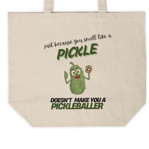 Pickleball Bag-Funny Canvas Shopping Tote - Grocery Bag- Eco-Friendly Tote- Humorous Gift- Sport Bag