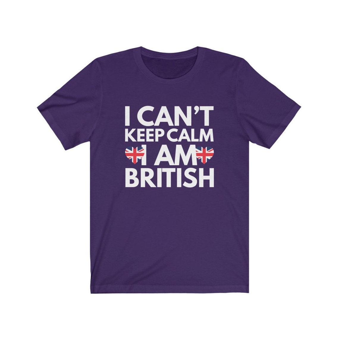 I cant Keep Calm I am British from United Kingdom Funny Unisex Etsy