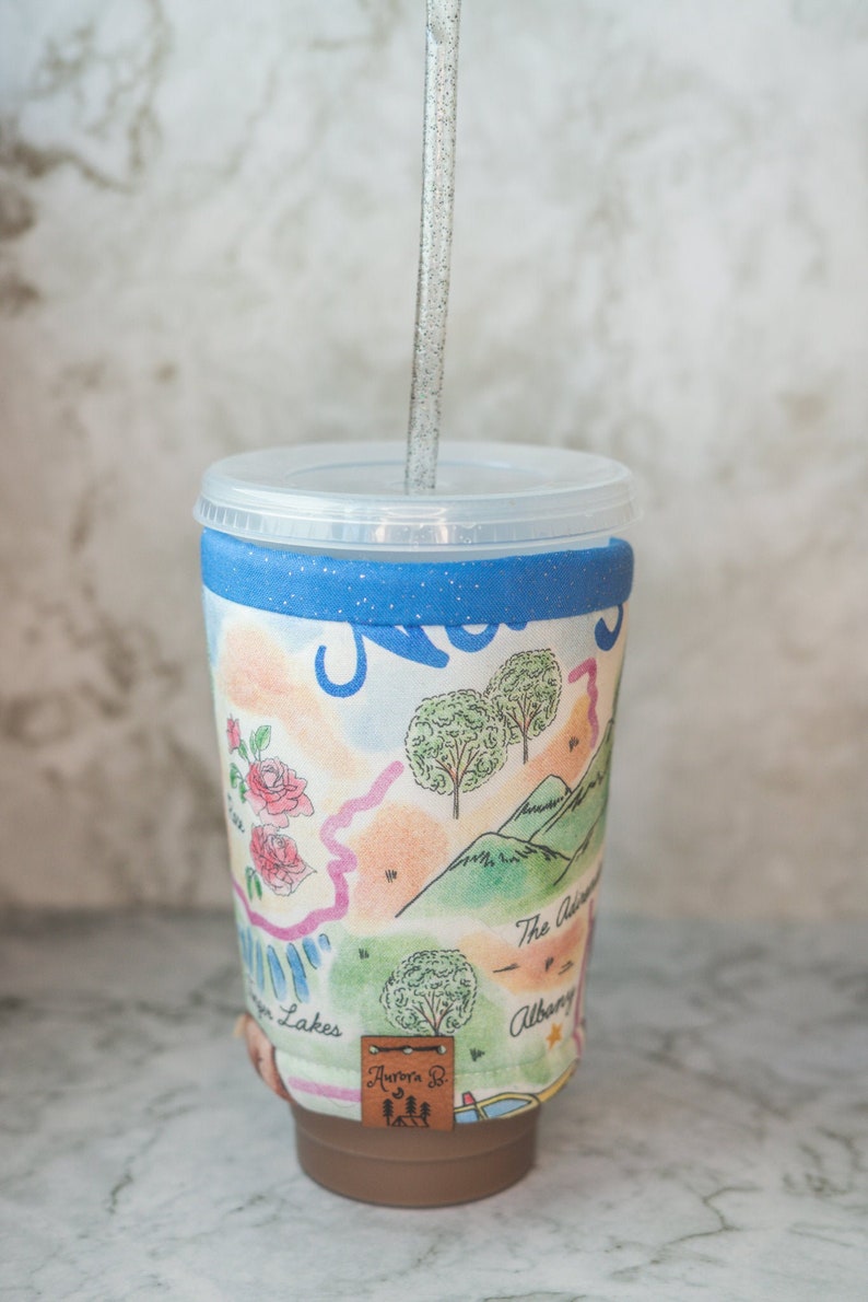 Drink Cozy New York Iced Coffee Cozy Hot Coffee Cozy Beverage Insulator Insulated Drink Sleeve Drink Accessory Drink Sleeve