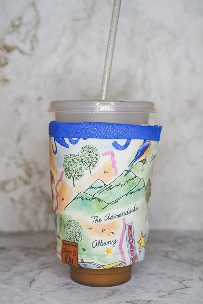 Drink Cozy New York Iced Coffee Cozy Hot Coffee Cozy Beverage Insulator Insulated Drink Sleeve Drink Accessory Drink Sleeve