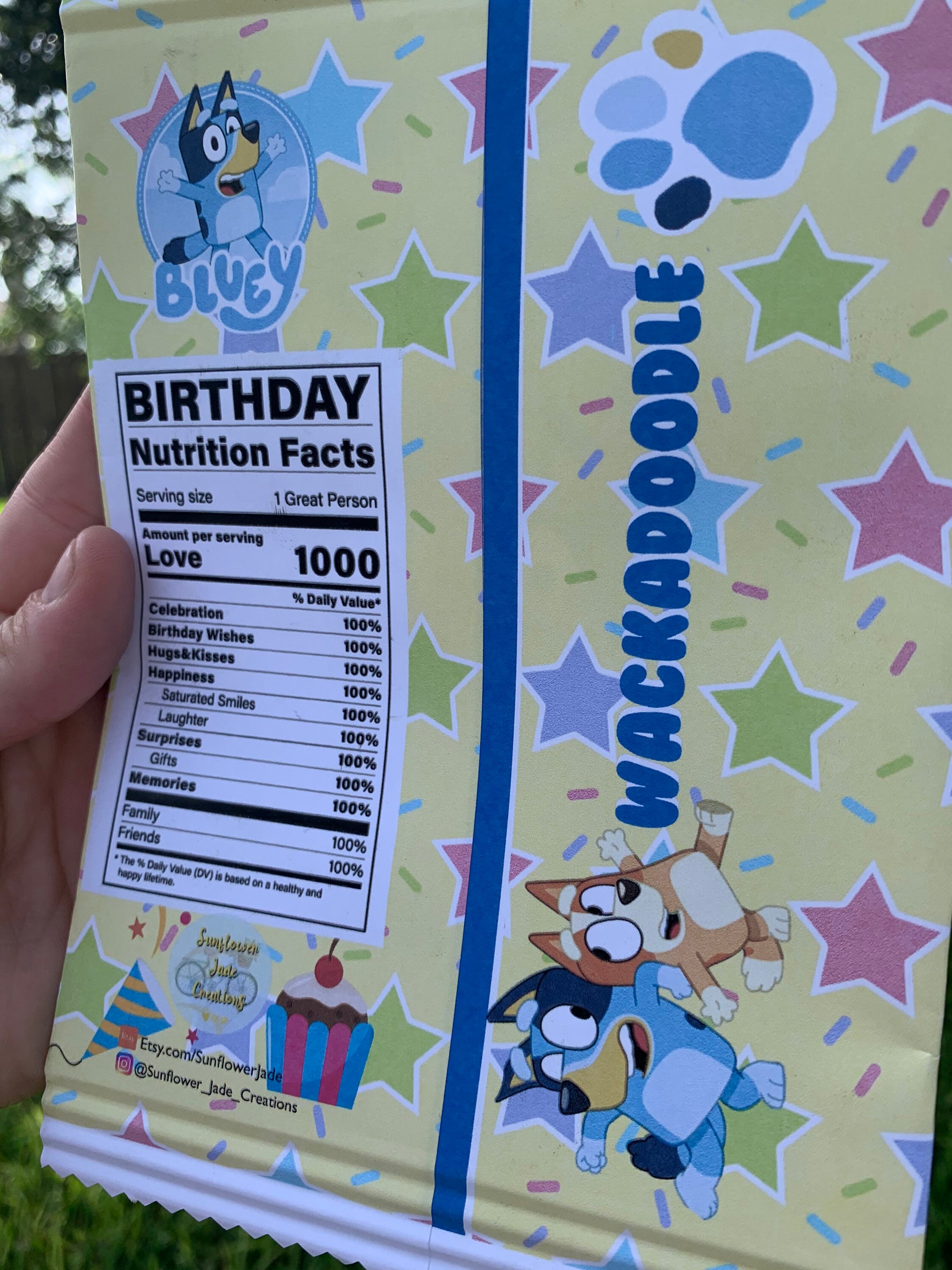 Bluey Instant Download Chip Bags Digital Blue Dog Family of Etsy