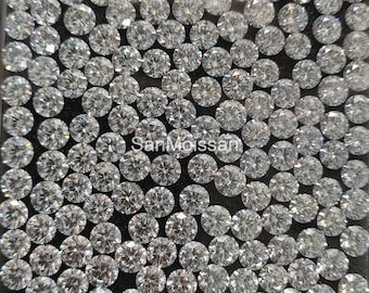 Diamante cultivado en laboratorio suelto redondo de 1,80mm CVD/HPHT DEF vvs-vs joyería de diamantes cultivados en laboratorio de corte brillante para su boda diamante suelto