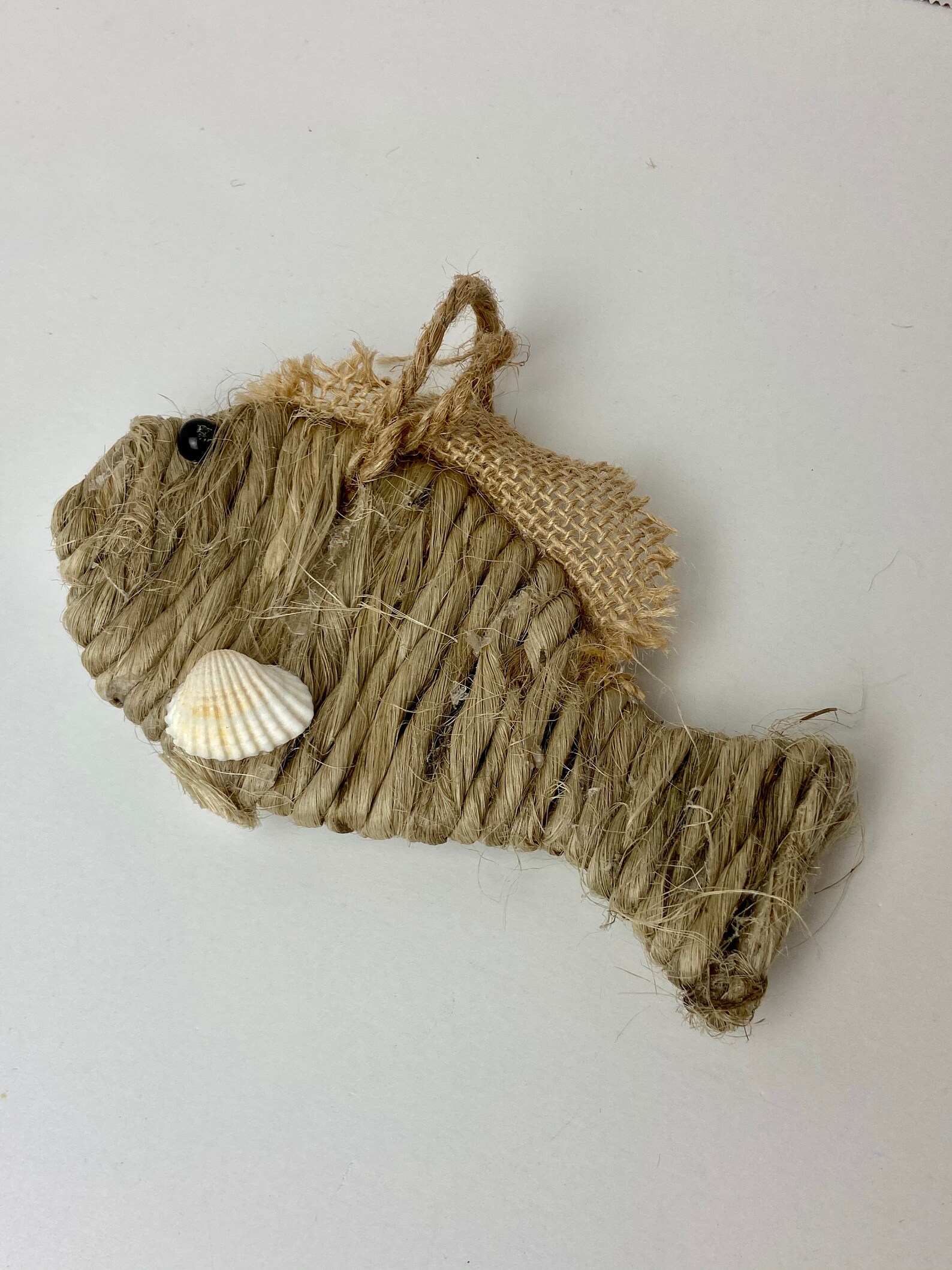 Jute Rope Fish Ornament or Wreath Attachment for Home Decor Etsy UK