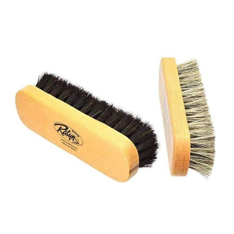 Professional Shoe Shine Buffing Brush Light /& Dark Combo Pack Large 8