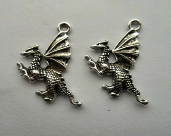 Tibetan Silver Dragon Charm