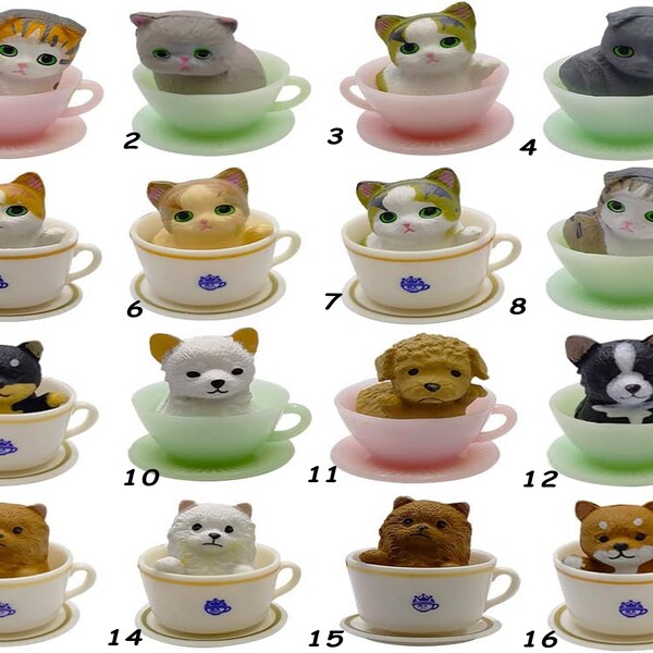 Mini Puppy or Cat Tea Cup