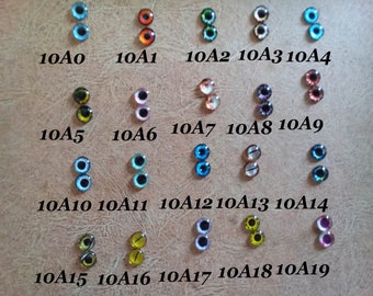 10 MM Glass Eyes Cabochons