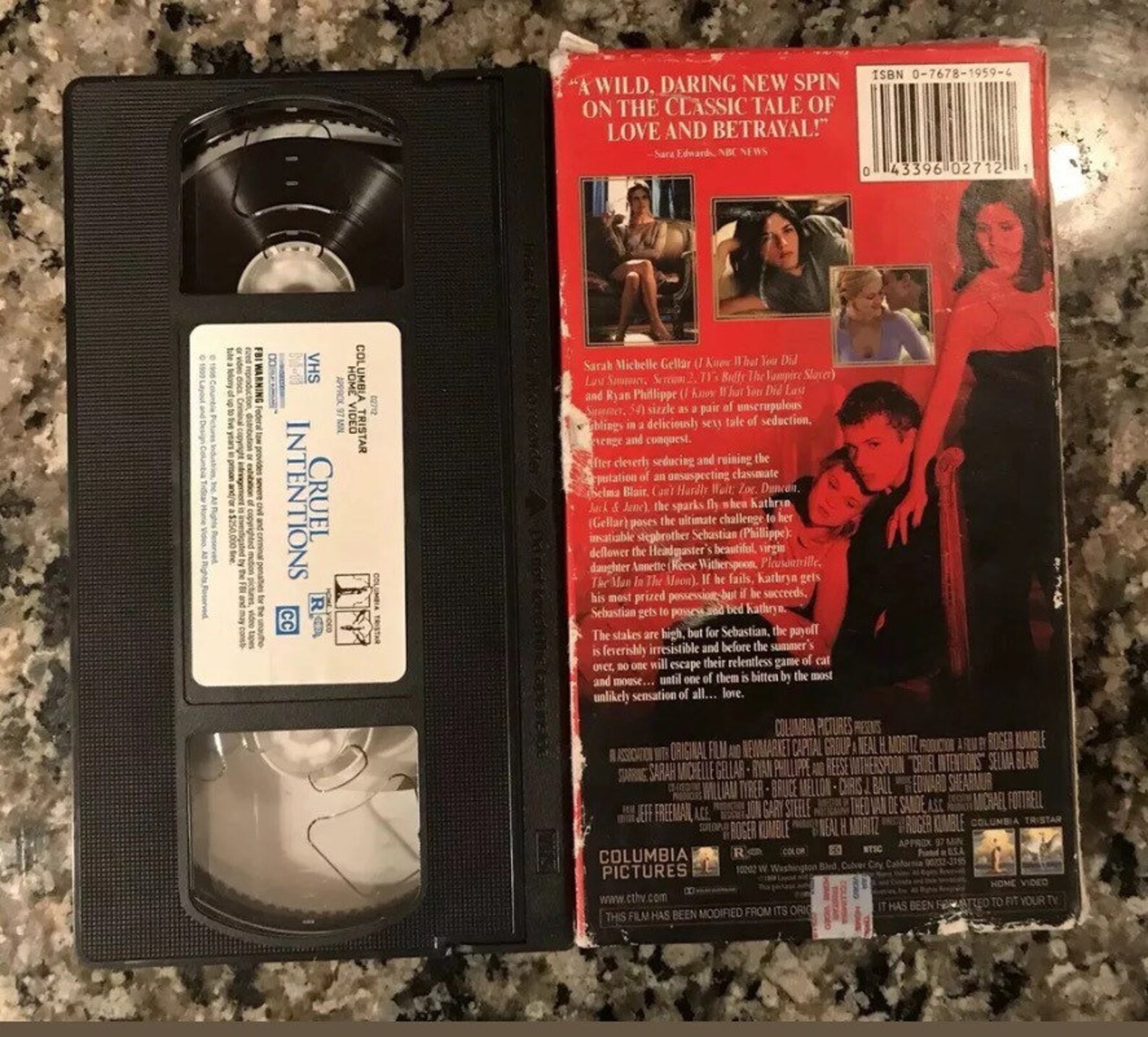 Vintage VHS Cruel Intentions. Original Columbia Pictures Video Cassette ...