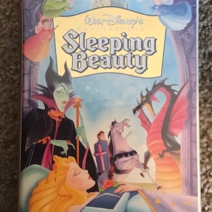 Vintage Walt Disney&#39;s Materpiece Sleeping Beauty VHS, Fully Restored Limited Edition Original Disney Video Cassette with Clamshell Case