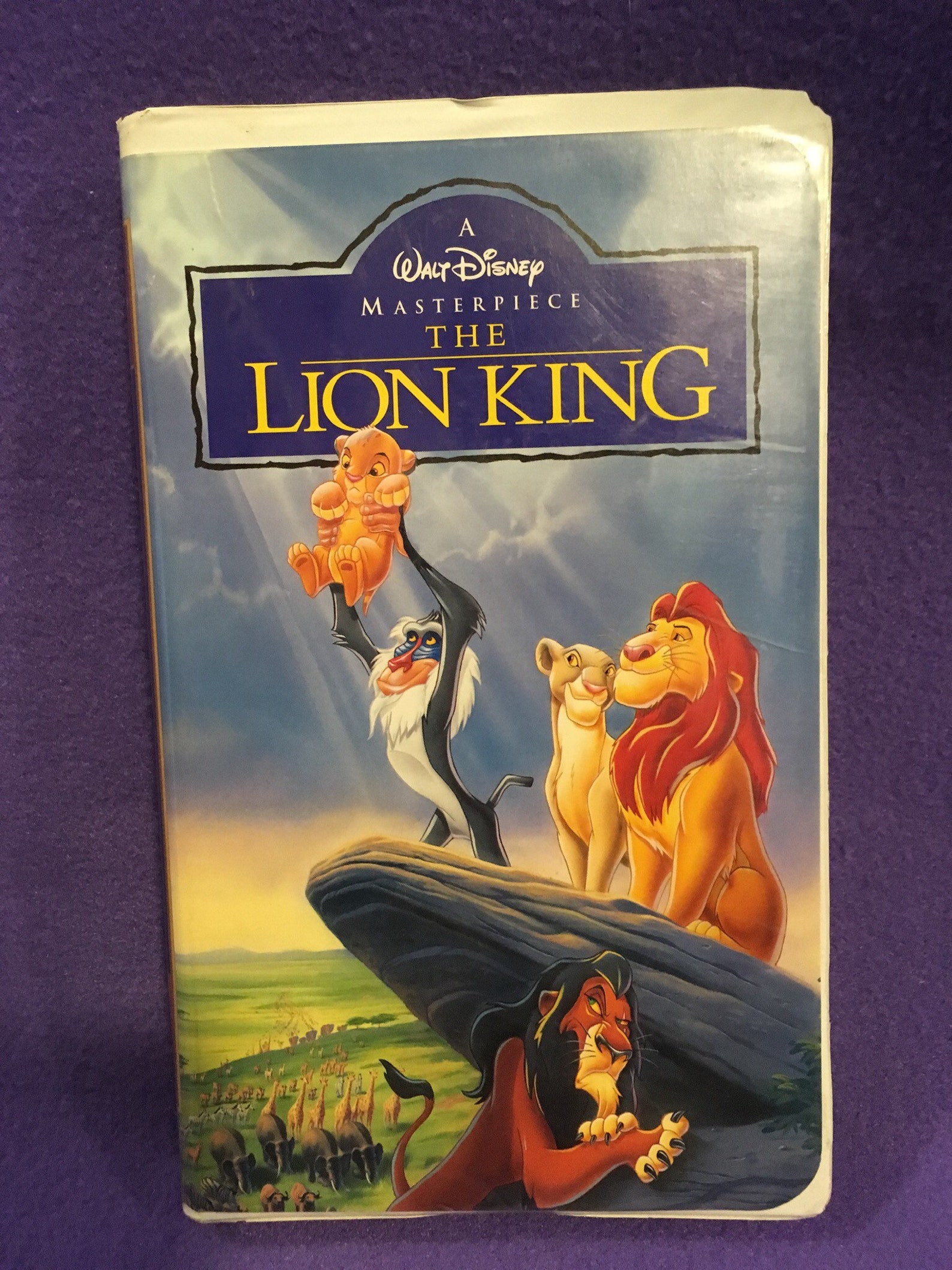 Orignal Disney's Masterpiece the Lion King VHS With Clamshell Case, the