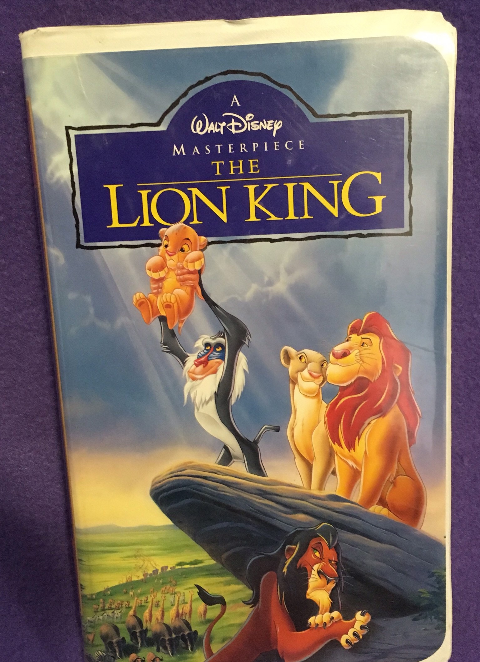 Orignal Disney's Masterpiece the Lion King VHS With