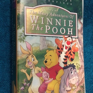 Original Collectible The Many Adventures of Winnie the Pooh a Walt Disney Piece Materpiece VHS, Special Commemorative Edition Video Casette