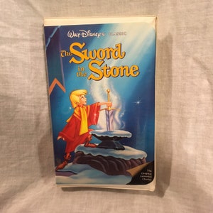 Collectible Walt Disney Classic The Sword in the Stone VHS,  Black Diamond Collection The Sword and the Stone Original with Clamshell Case