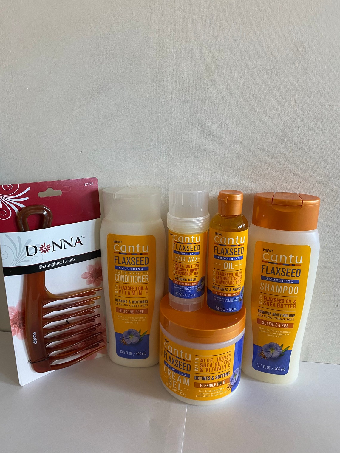 Cantu Flaxseed 5pcs bundle with Detangling comb Etsy