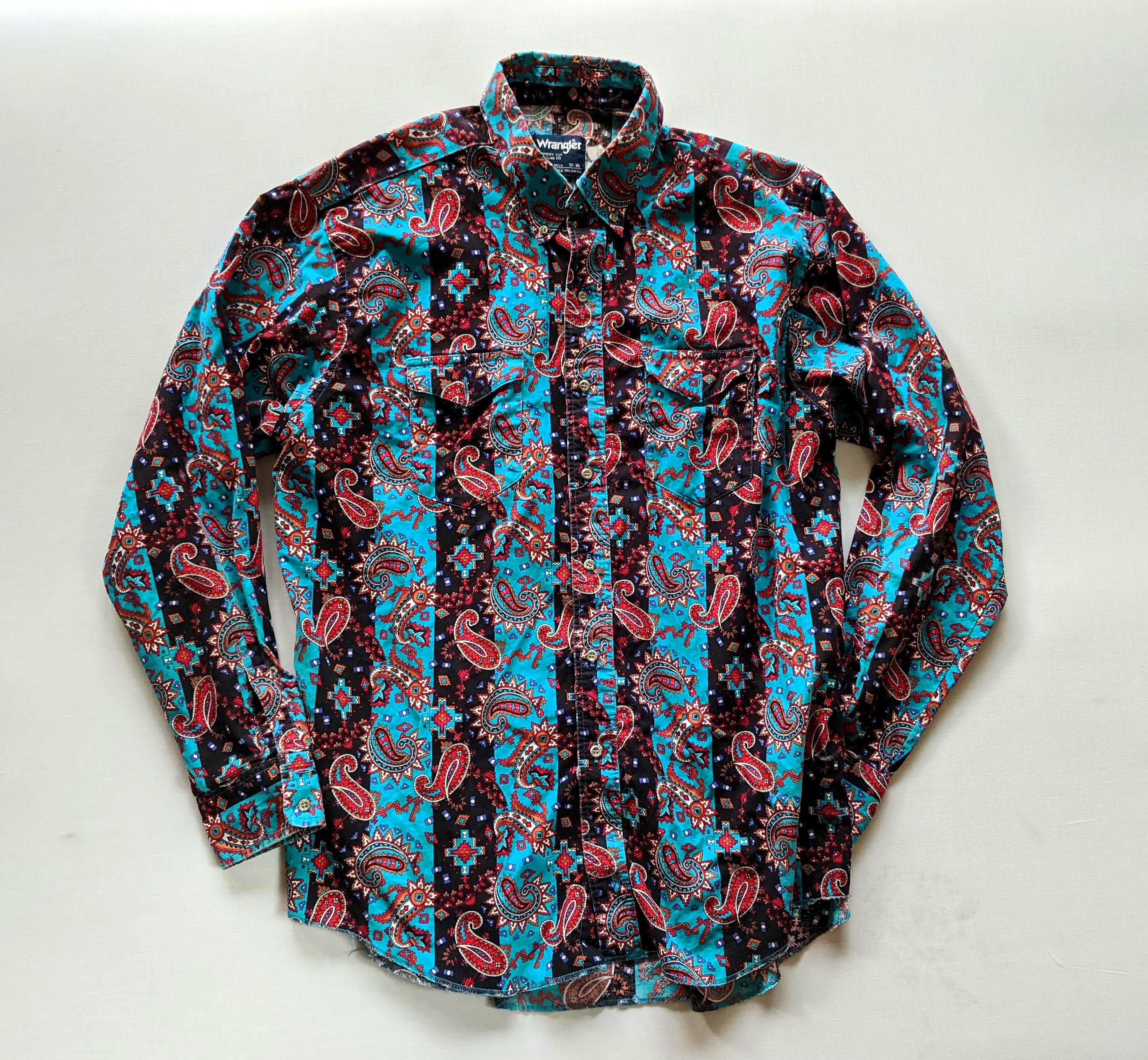Vintage Wrangler® Western Shirt XL - Etsy