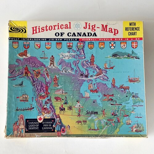 Canada Map Jigsaw Puzzle. Premium 300 Piece 28x40 Jigsaw Etsy UK