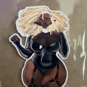 Thicc Nun Sticker | Goth Pin-Up | Pin-Up Stickers