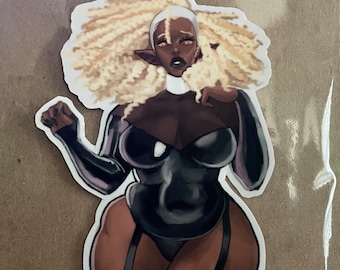 Thicc Nun Sticker | Goth Pin-Up | Pin-Up Stickers