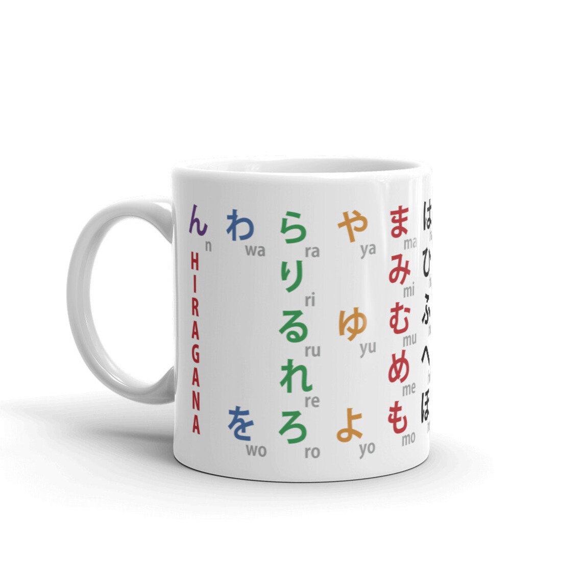 Hiragana Coffee Mug Featuring Japanese Writing Etsy