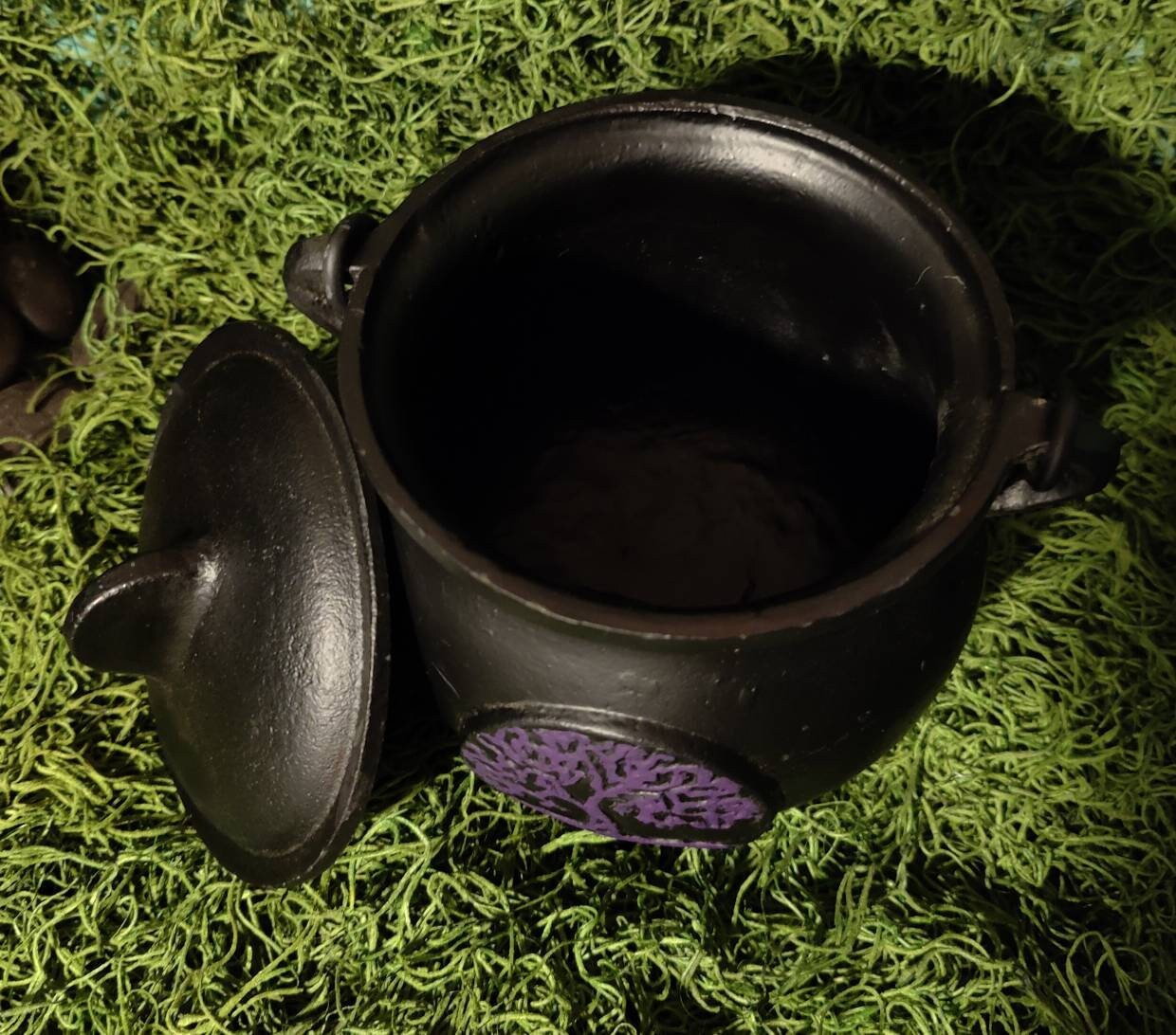 Extra Large Cast Iron Cauldron Tree of Life Design Etsy