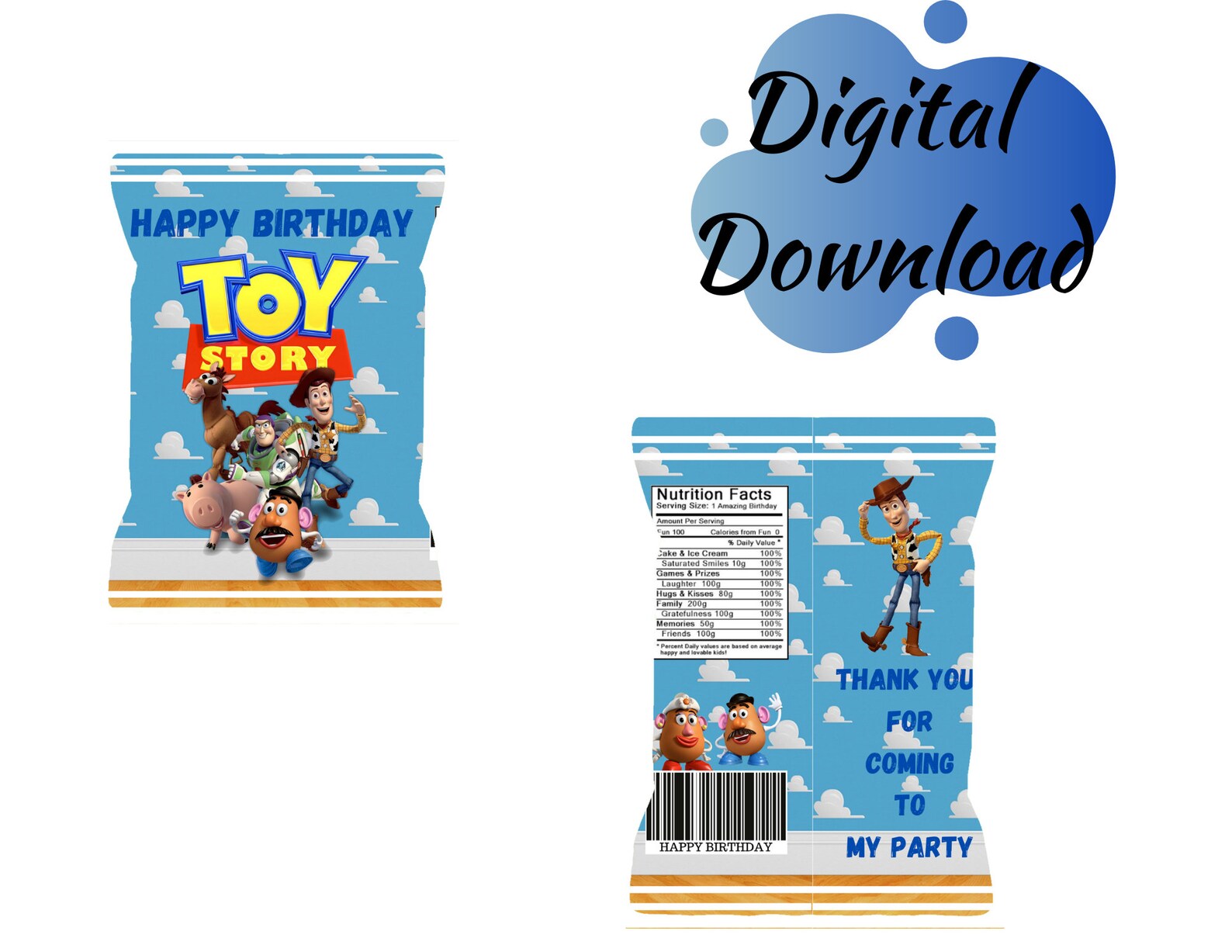 toy story birthday bag