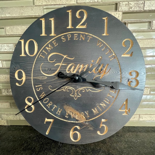 Clock  "Time spent with family is worth every minute"