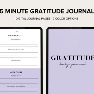 5 Minute Daily Digital Gratitude Journal | iPad Planner for Goodnotes Notability | Christian Prayer