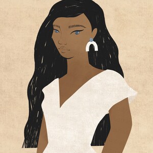 Silueta de mujer - Disfruta el día - Ilustración