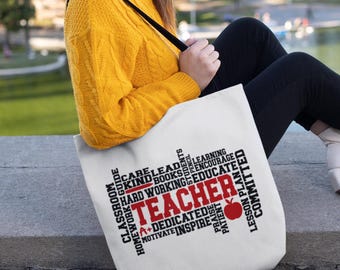 Inspirational Teacher Tote Bag - Appreciation Gift