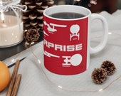 USS Enterprise Ceramic 11oz Mug - quot Command Red quot