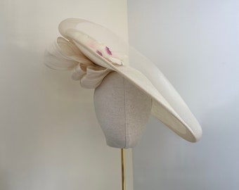 Royal Ascot Ivory Saucer hat