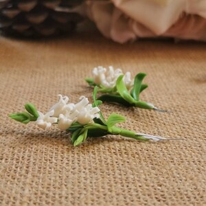 Miniature Dollhouse Bunch of Flowers, Miniature White Lily of Valley ...