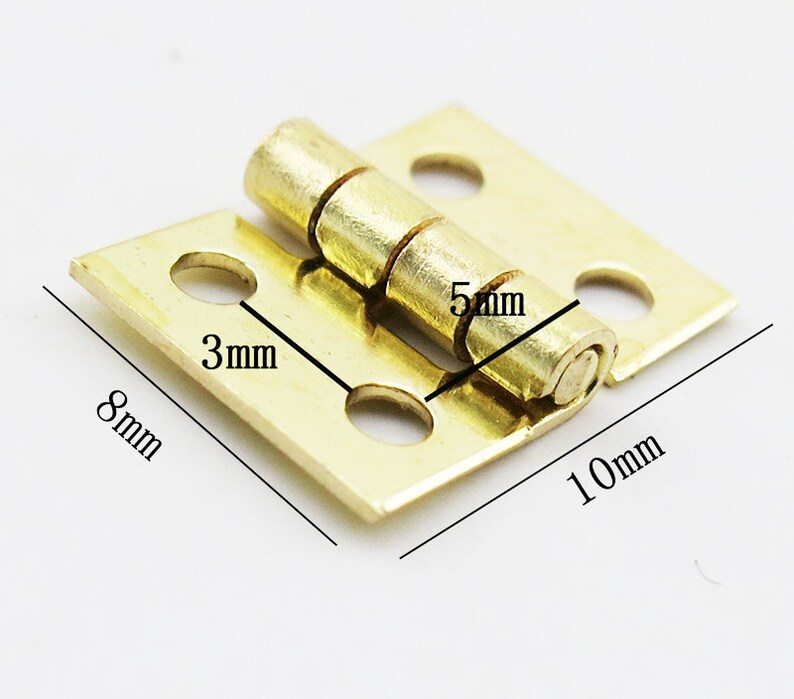Miniature Dollhouse Hinge Hardware,Dolls House Mini Hardware for Jewelry Boxes,Doll House Mini Hinges for Doors,Dollhouse Hinges for Gates