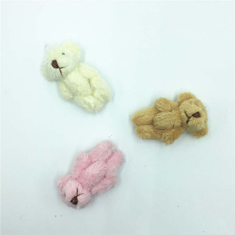 Dollhouse Miniature Furry Plush Stuffed Bear,Mini Bear Toy Doll/'s House Doll House Miniatures,1:12 Scale Accessories Doll Toy Stuffed Animal