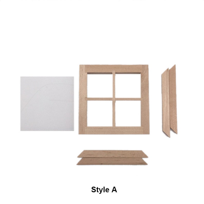 miniature dollhouse windows