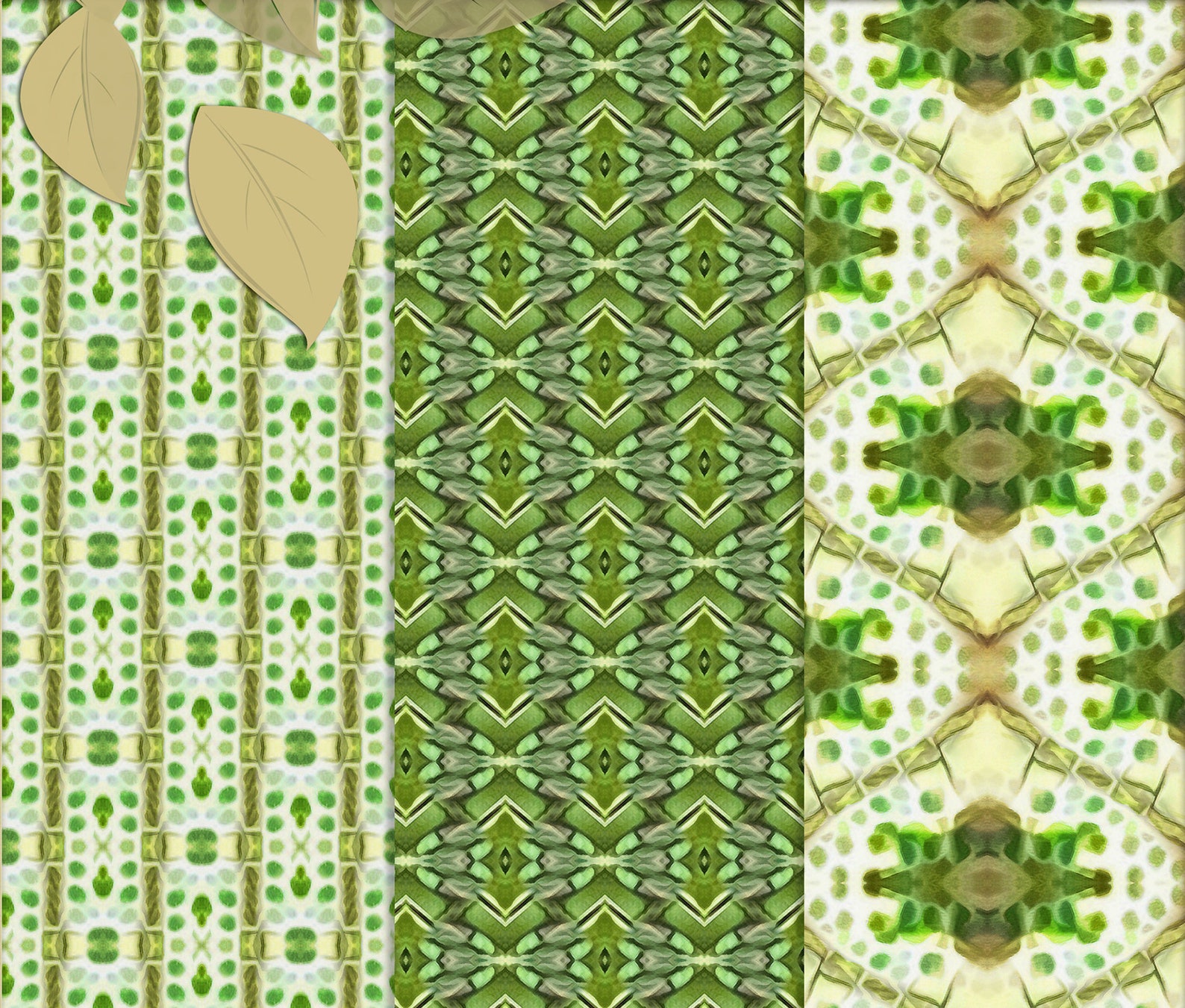 Green Digital Pattern Paper Bright Printable Scrapbook Paper Etsy