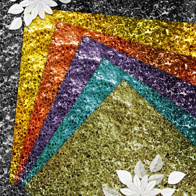 Set of digital Printable Scrapbook Paper Multicolored Etsy