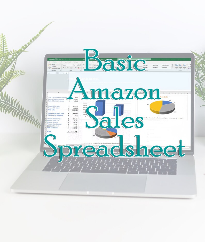 Amazon FBA and MF Sales Spreadsheet Excel Google Sheets Spreadsheet