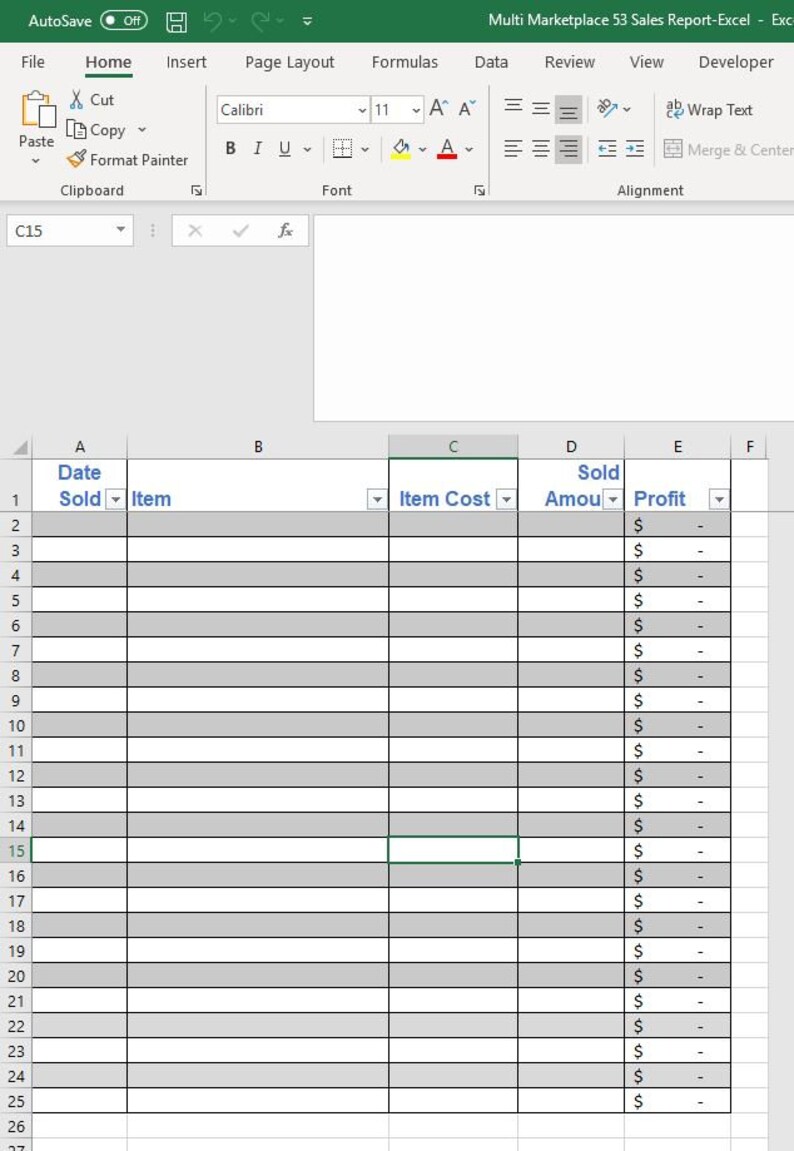 Mercari Poshmark eBay Facebook Monthly Sales Google Sheets | Etsy