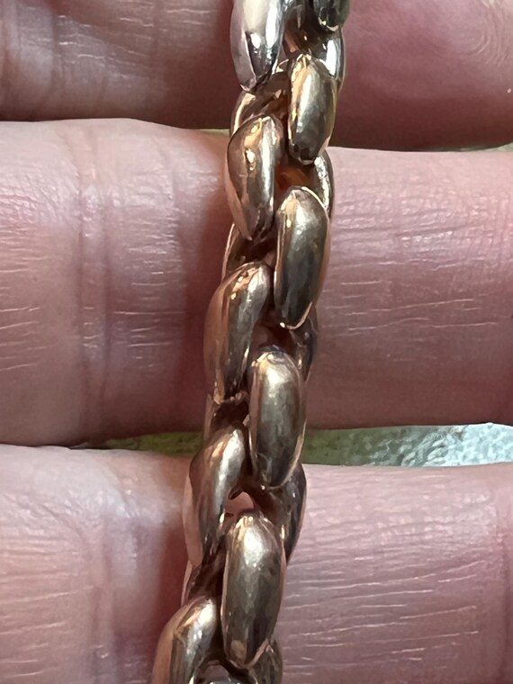 pretty solid silver gilt bracelet - image 4