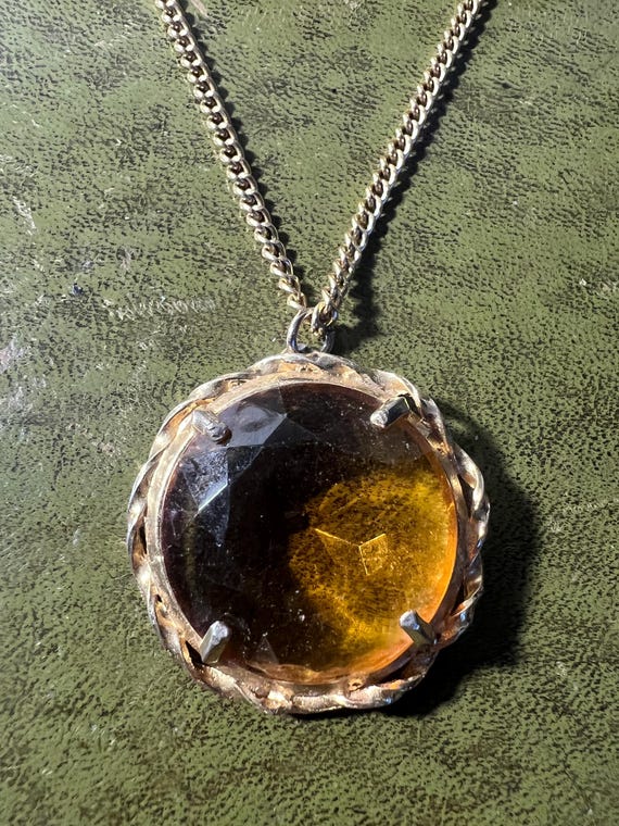 stunning solid silver crystal pendant - image 6