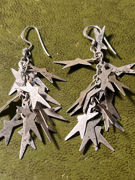 stunning solid silver earrings - image 3