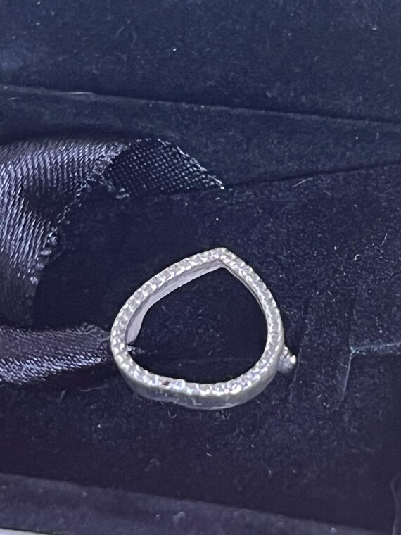 size O solid silver boxed Pandora ring - image 2