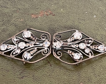 見事な金属とガラスのビクトリア朝のブローチ - Etsy 日本