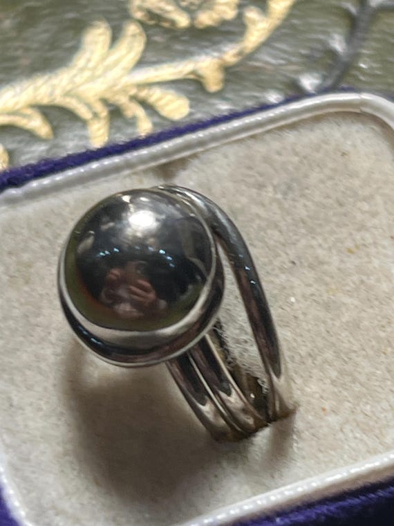 solid silver size o sivarious ring - image 3