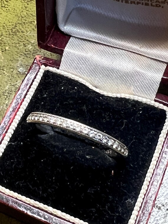 size p solid silver Pandora ring - image 2