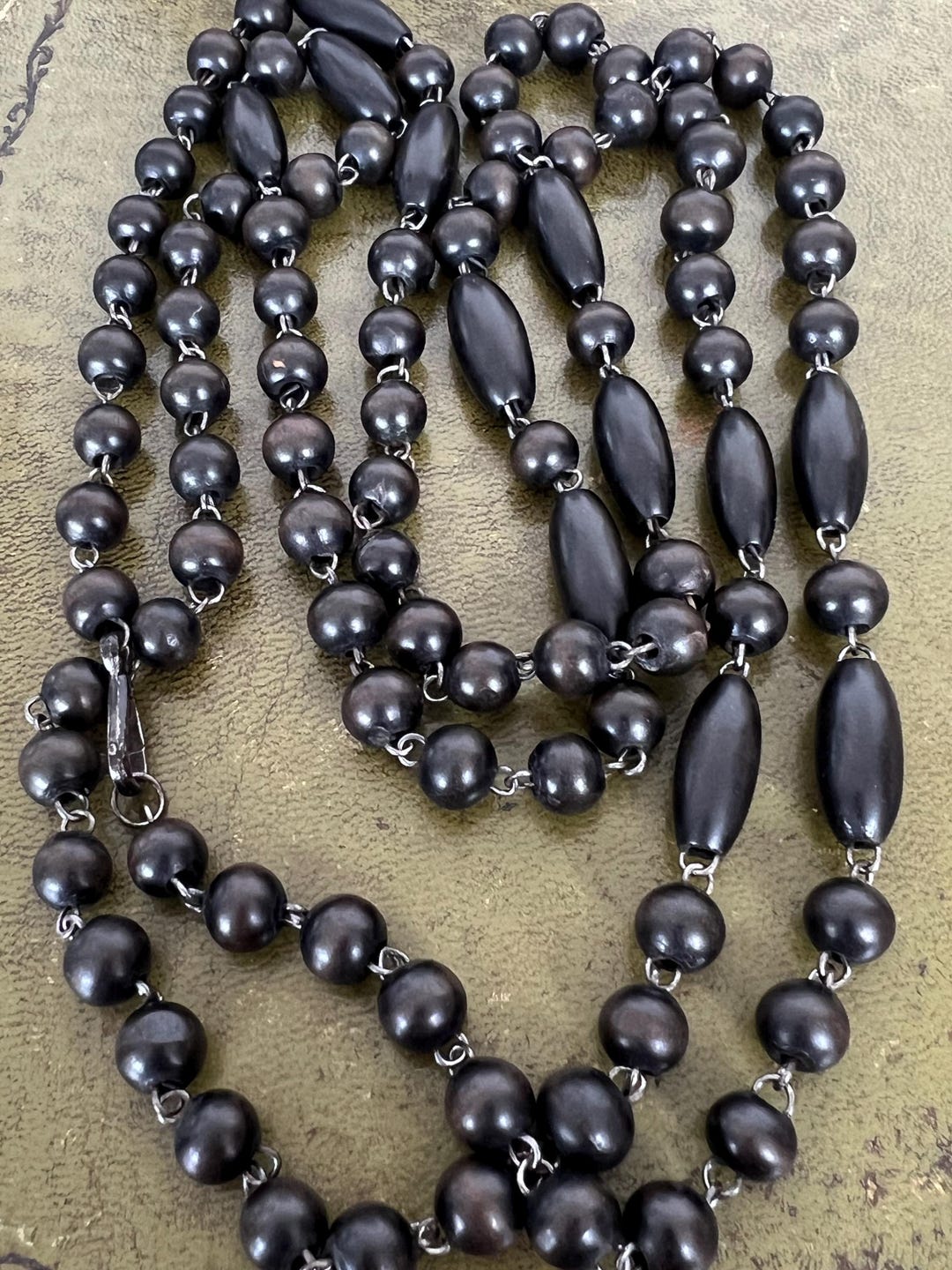 Superb Long Irish Bog Oak Muff Chain Victorian - Etsy