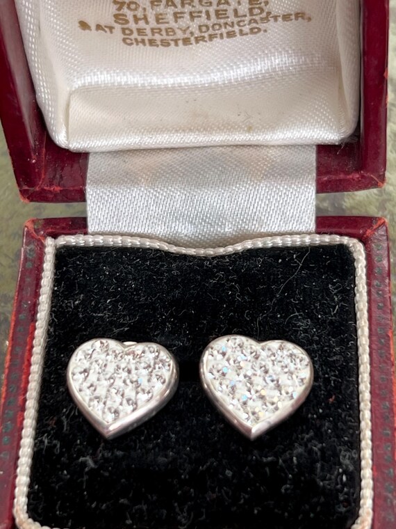 solid silver and glass earrings - image 2