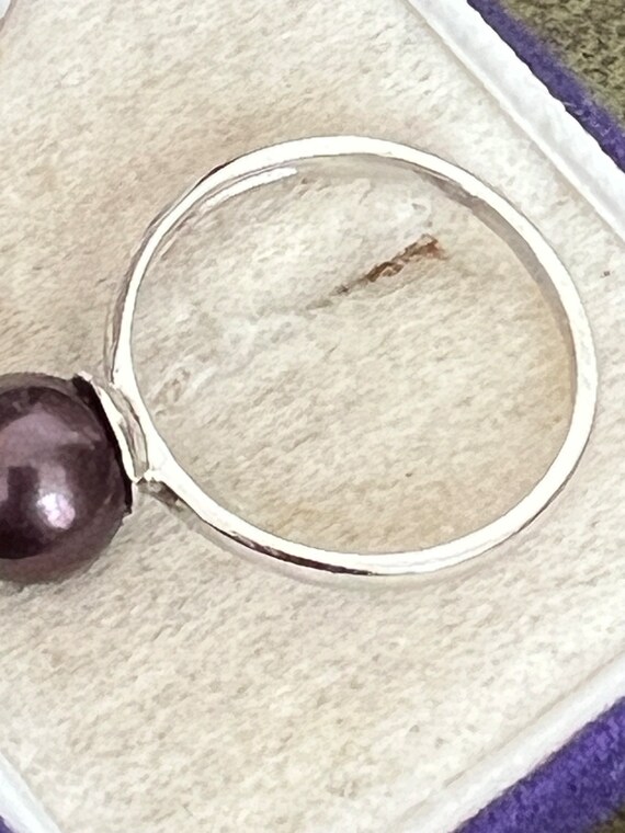 solid silver ring size M - image 3