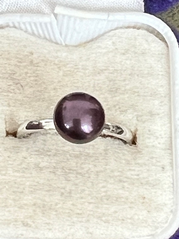 solid silver ring size M - image 1